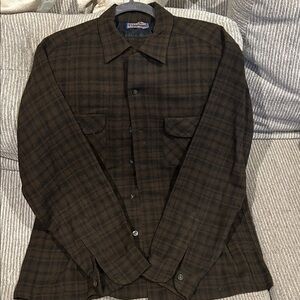 Pendleton Dark Brown Checkered Shirt